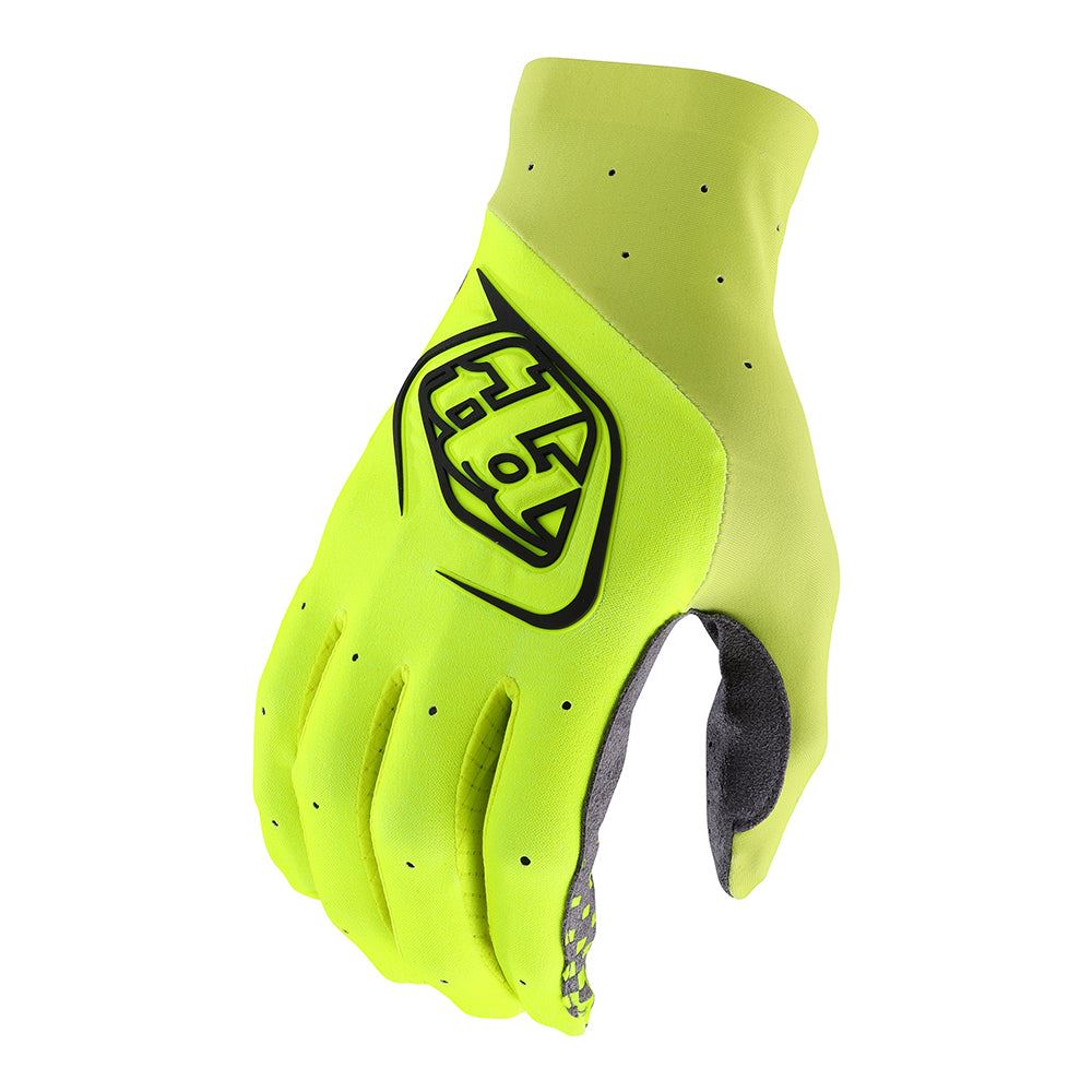 Troy Lee Designs 2025 SE Ultra Solid Flo Yellow Gloves