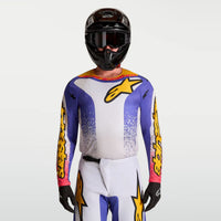 Alpinestars 2027 Fluid Drag MX Jersey Light Lilac Blue Iris Gold