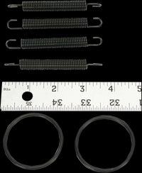 FMF Exhaust Pipe Spring O-Ring Kit For Yamaha YFZ 350 MNH Banshee Maine & New Hampshire 1991-1997