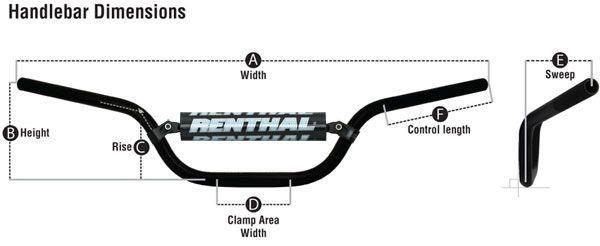 Renthal 7/8 22mm RC Purple 971 Handlebar Padded For Suzuki DR-Z 250 2004-2007