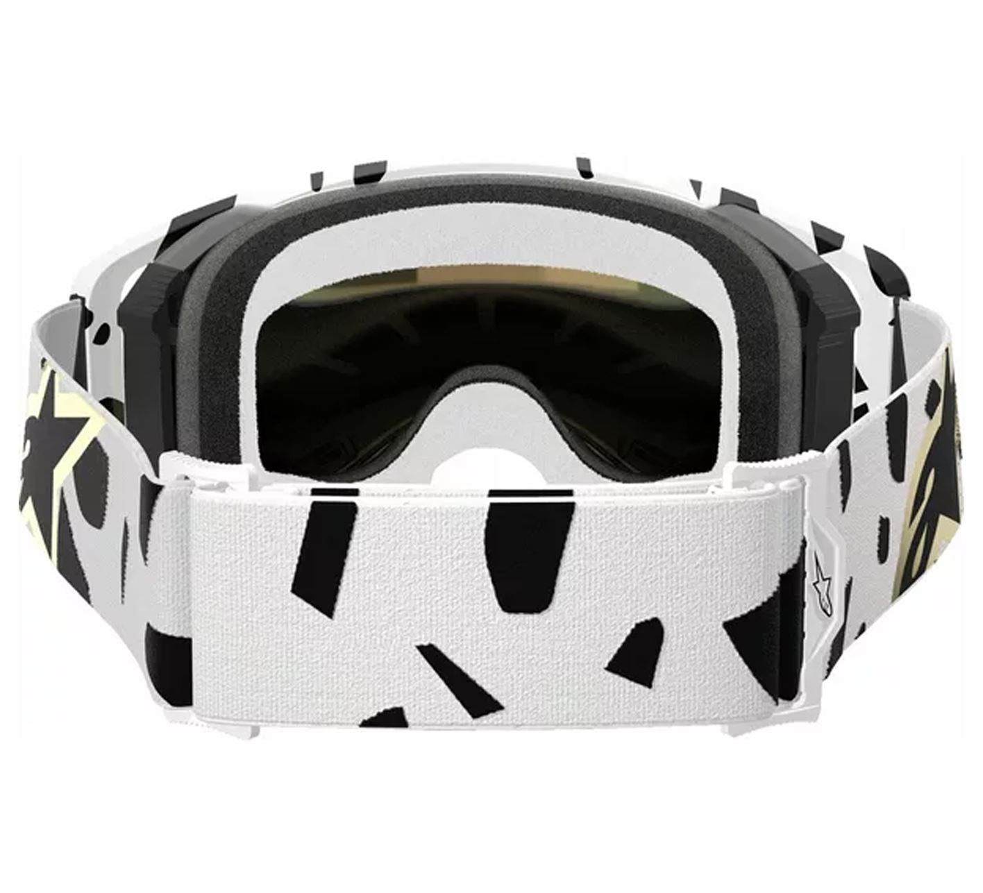 Alpinestars 2025 Goggles Supertech Corp Absolute Vision White Gold Mirror Gold