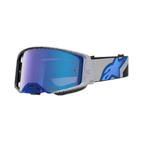 Alpinestars 2027 Supertech Hiten MX Goggles Black Blithe Blue Mirror Mirror Blue