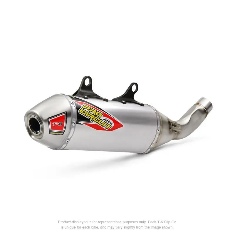 Pro Circuit T-6 Stainless Slip-On Silencer  For KTM SX-F 250 2019-2022