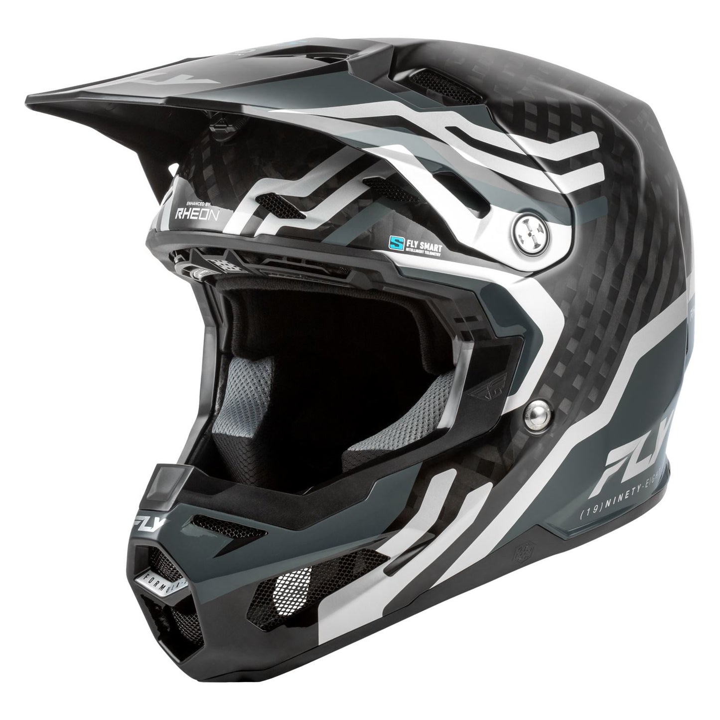 Fly Racing 2026 Motocross Helmet Formula S Byte Carbon Grey Silver