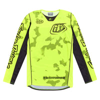 Troy Lee Designs Spring 2025 MX Jersey SE PRO Blotted Jersey Flo Yellow