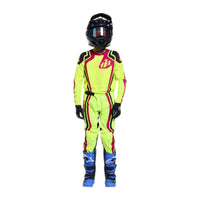 Troy Lee Designs Spring 2026 Youth GP Pro Roller MX Combo Kit Flo Yellow Fuchsia