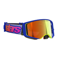 Alpinestars 2026 Supertech Vision Vista Motocross Goggles Blue Yellow Purple Mirror Red One Size