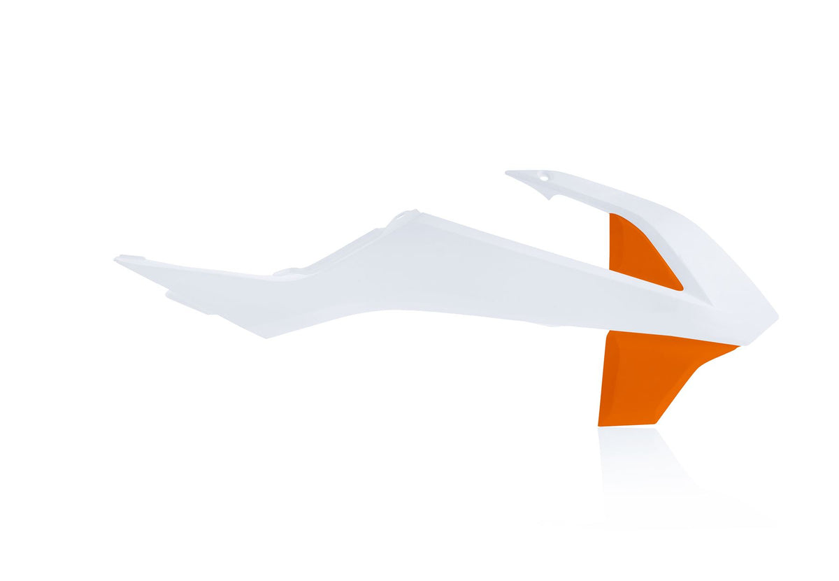 Acerbis Radiator Rad Scoops White 2 Orange For KTM SX 65 2016-2023