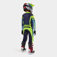 Alpinestars 2024 Racer Hoen Youth Motocross Combo Kit Yellow Fluo Blue Night Navy CLEARANCE