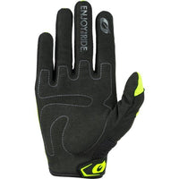O'Neal 2025 Motocross Gloves Element Racewear Neon Yellow Black