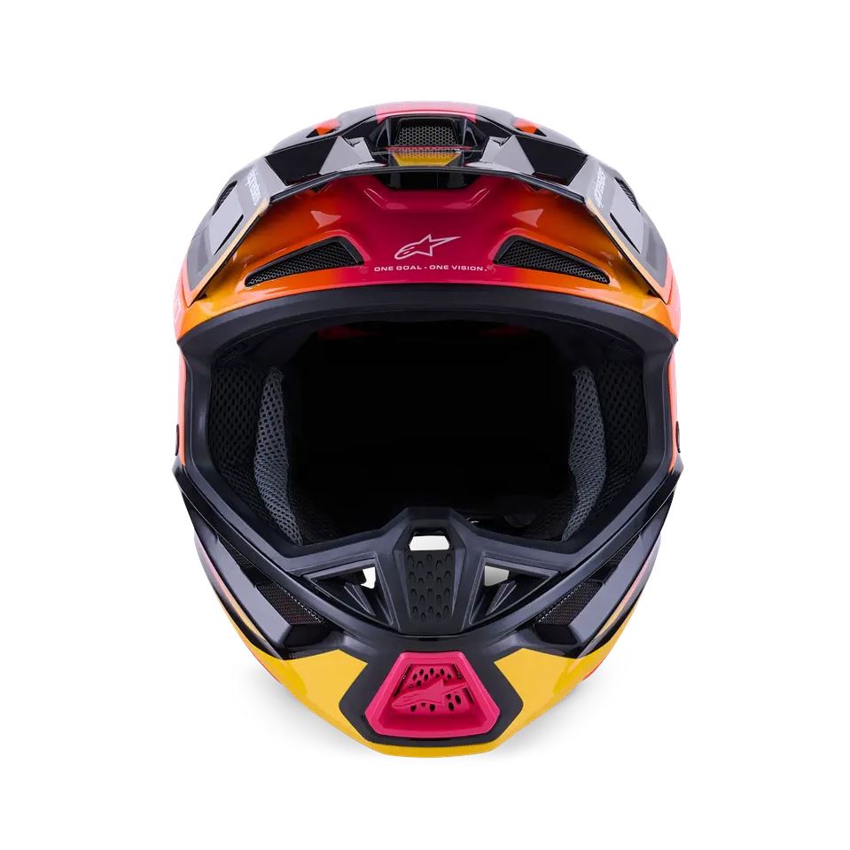 Alpinestars 2026 SM7 Rise Motocross Helmet Black Yellow Pink