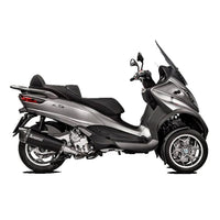 Akrapovic Stainless Steel Black Line Slip On Silencer For Piaggio MP3 500 LT I.E. Sport 2011-2015