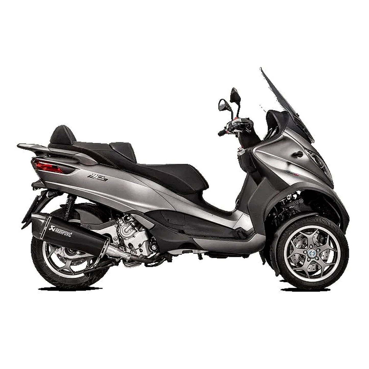 Akrapovic Stainless Steel Black Line Slip On Silencer For Piaggio MP3 500 HPE ABS Sport Advanced 2020