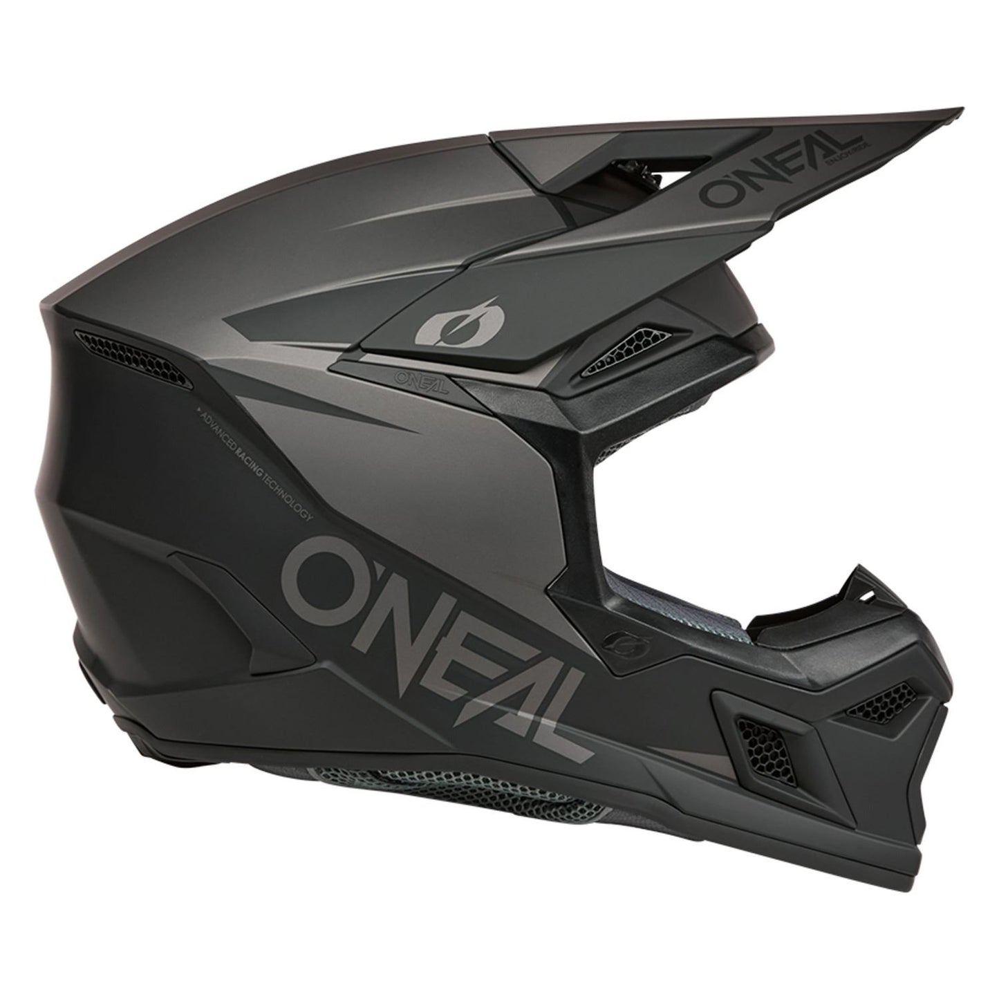 O'Neal 2026 3 SRS Solid Black Grey Helmet