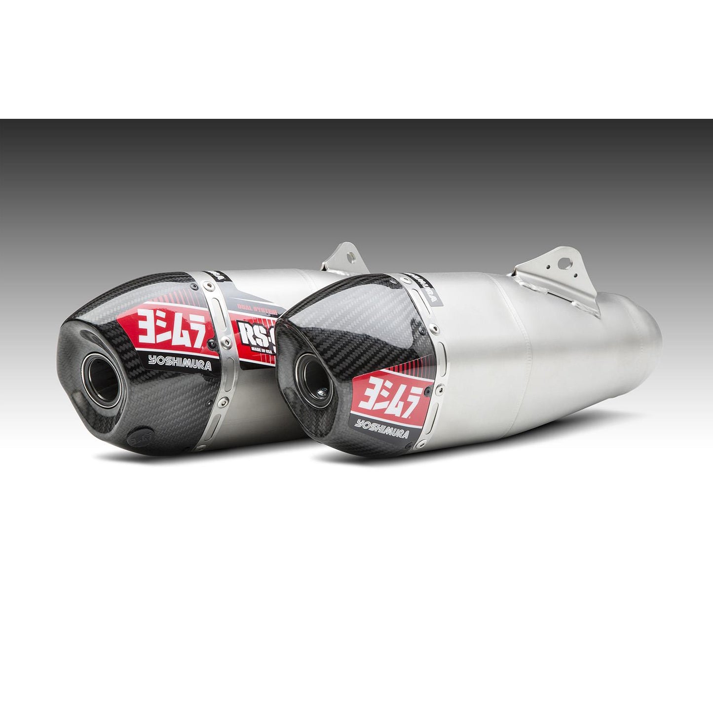 Yoshimura RS-9T Slip On Pair Stainless Steel Carbon Cap For Honda CRF 250R 2020-2021