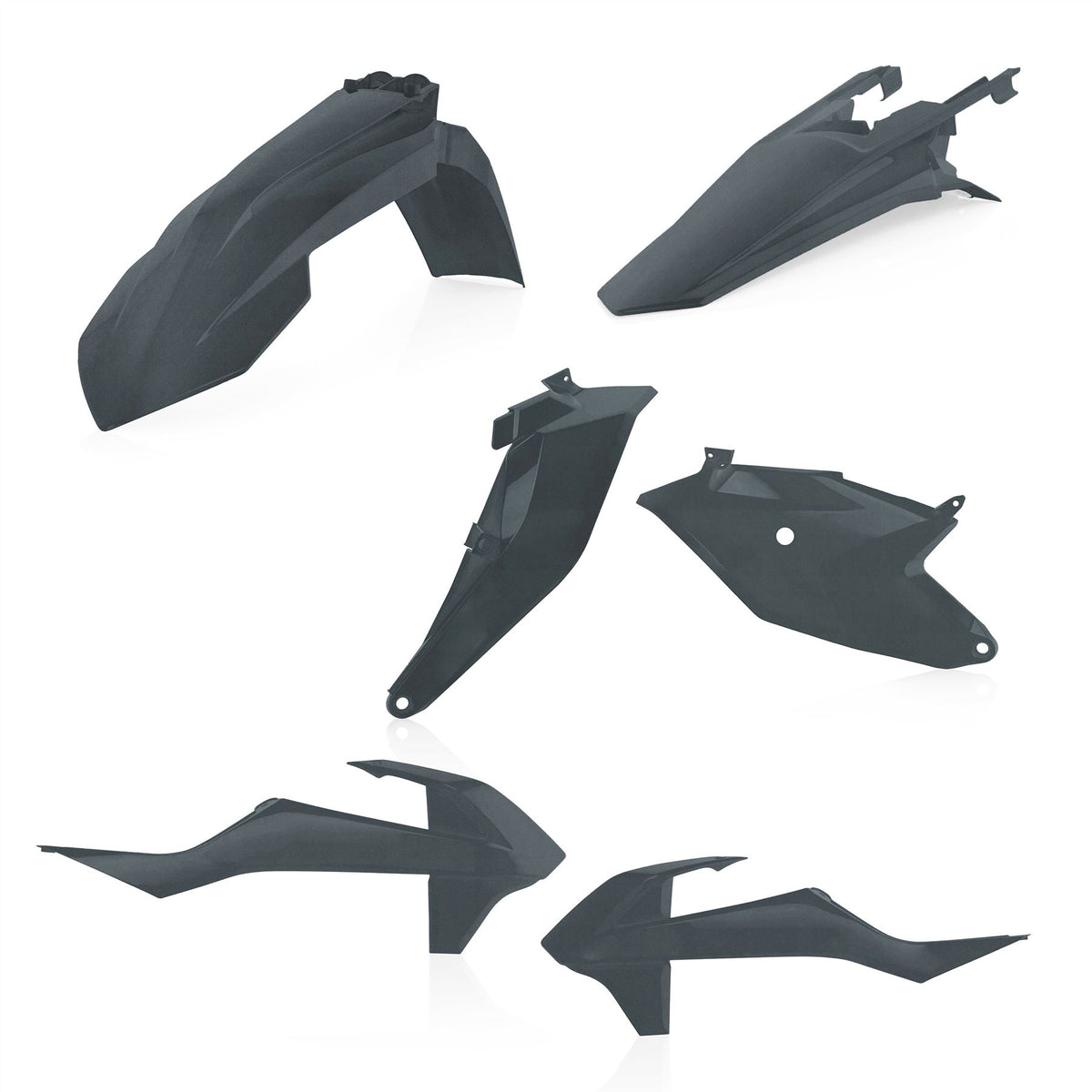 Acerbis Plastic Kit Metallic Grey For KTM SX 85 2018-2024