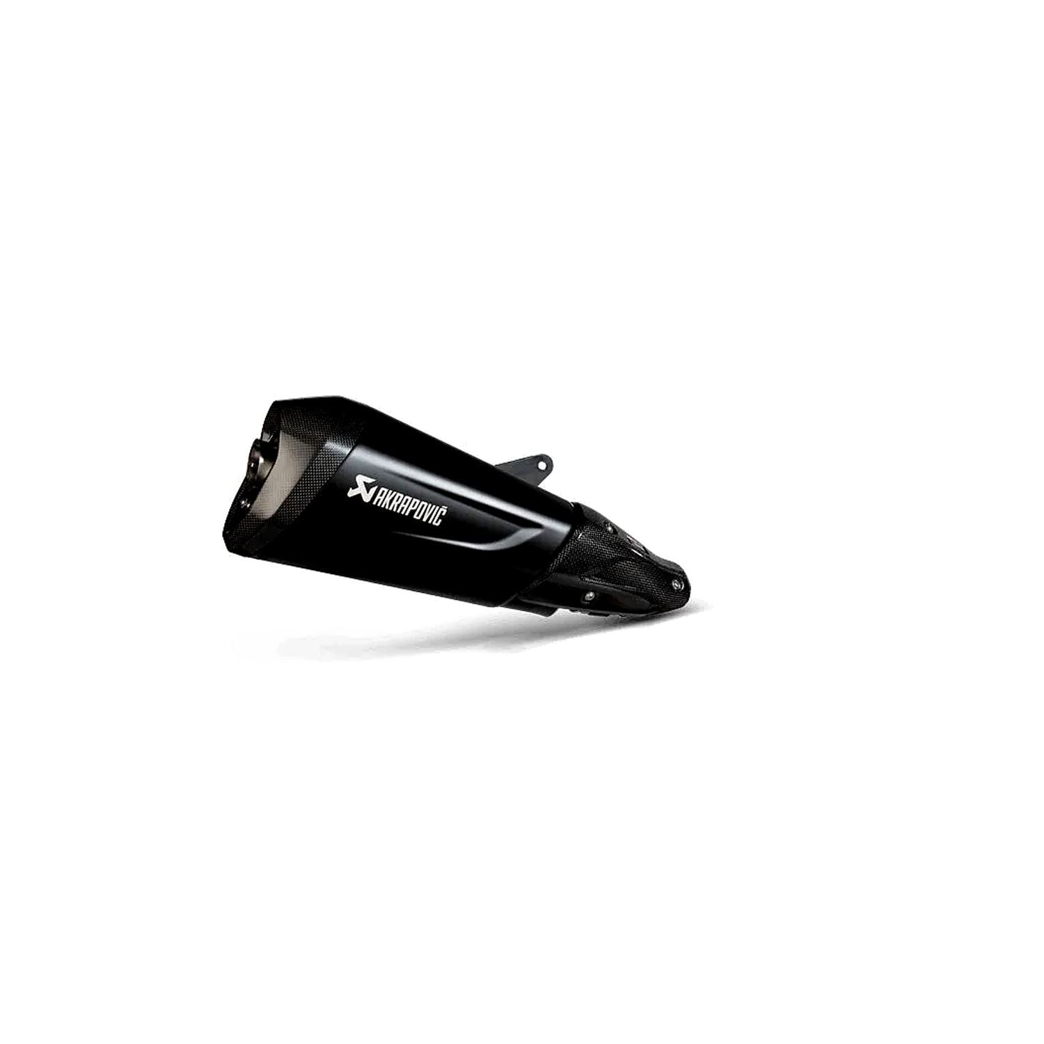 Akrapovic Stainless Steel Black Line Slip On Silencer For Vespa GTS 300 HPE ABS Super 2021-2024