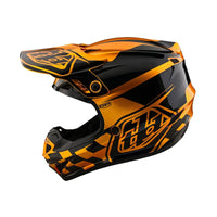 Troy Lee Designs 2025 Motocross Helmet GP Check Up Gold Black
