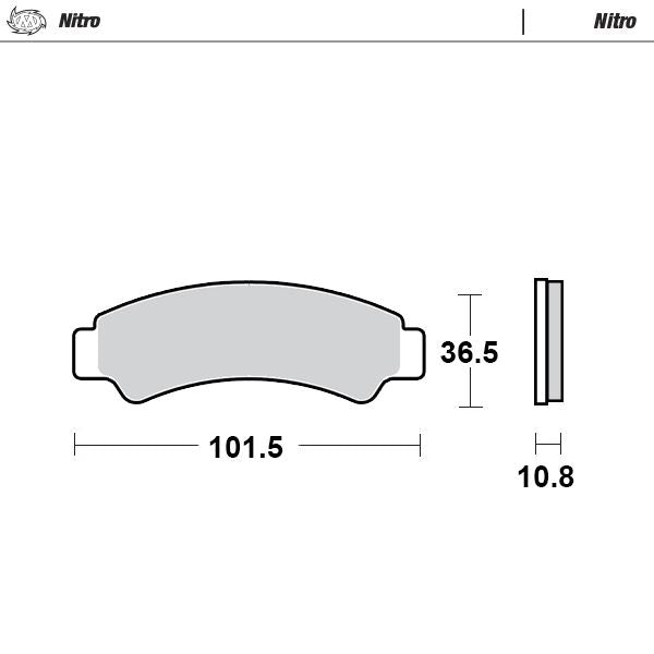 Moto-Master Nitro Sintered Brake Pads