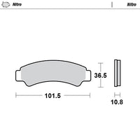 Moto-Master Nitro Sintered Brake Pads