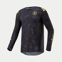 Alpinestars 2024 Techstar Rantera Motocross Jersey Black Navy Yellow Fluo Clearance