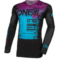 O'Neal 2024 Motocross Jersey Mayhem Scarz Black Blue Purple