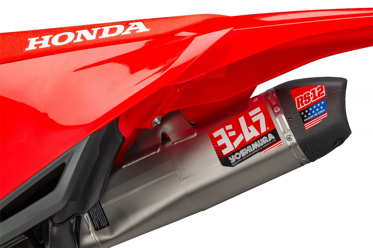 Yoshimura RS-12 Full Exhaust System Stainless Steel Aluminium Carbon Cap For Motocross Enduro Motorcycles
