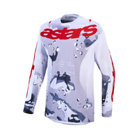 Alpinestars 2027 Racer Air Lone MX Combo Kit Grey Camo White Fire Red