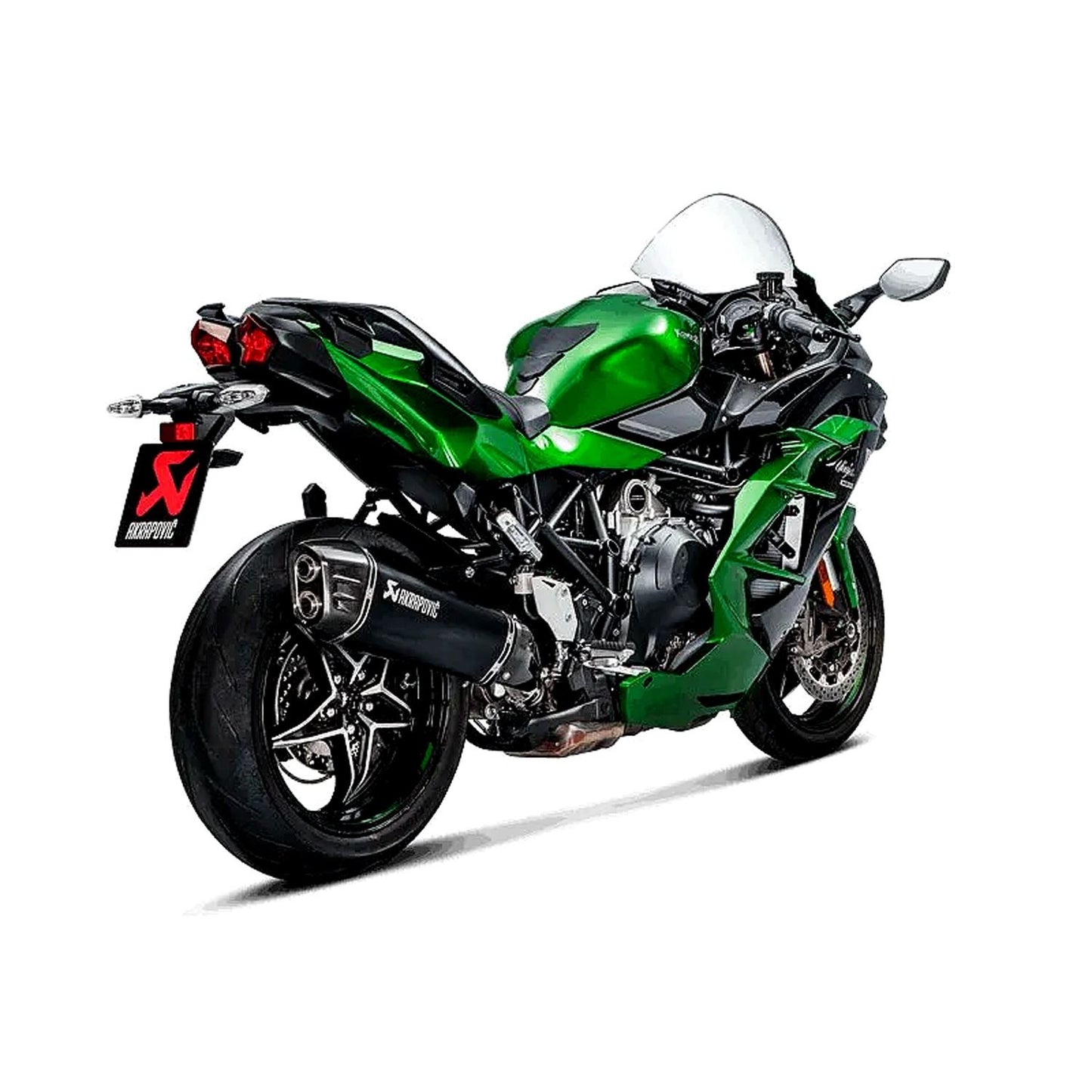 Akrapovic Titanium Black Line Slip On Silencer For Kawasaki H2 1000 SX ABS Ninja 2018-2020