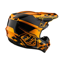 Troy Lee Designs 2025 Motocross Helmet GP Check Up Youth Gold Black