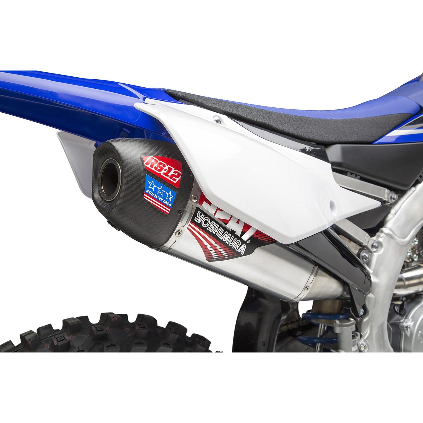 Yoshimura RS-12 Full Exhaust System Stainless Steel Aluminium Carbon Cap For Yamaha YZ 250F 2019-2022