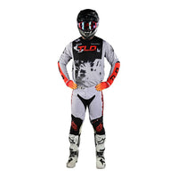 Troy Lee Designs 2024 Motocross Combo Kit GP Astro Light Grey Orange