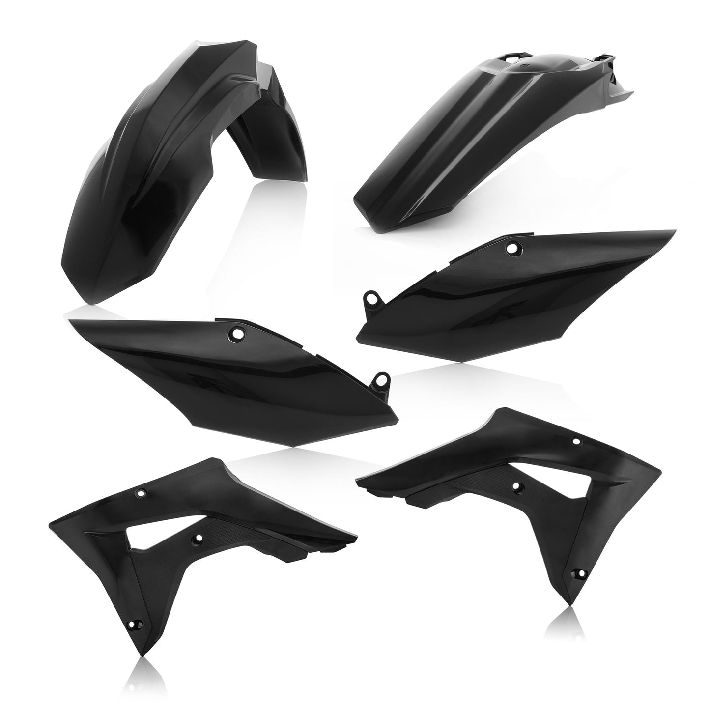 Acerbis Plastic Kit Black For HONDA CRF 300 RX 2019-2021