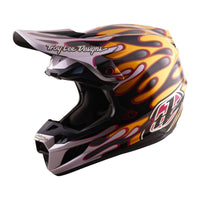 Troy Lee Designs Spring 2026 MX SE5 Carbon Overspray Helmets Black Gold