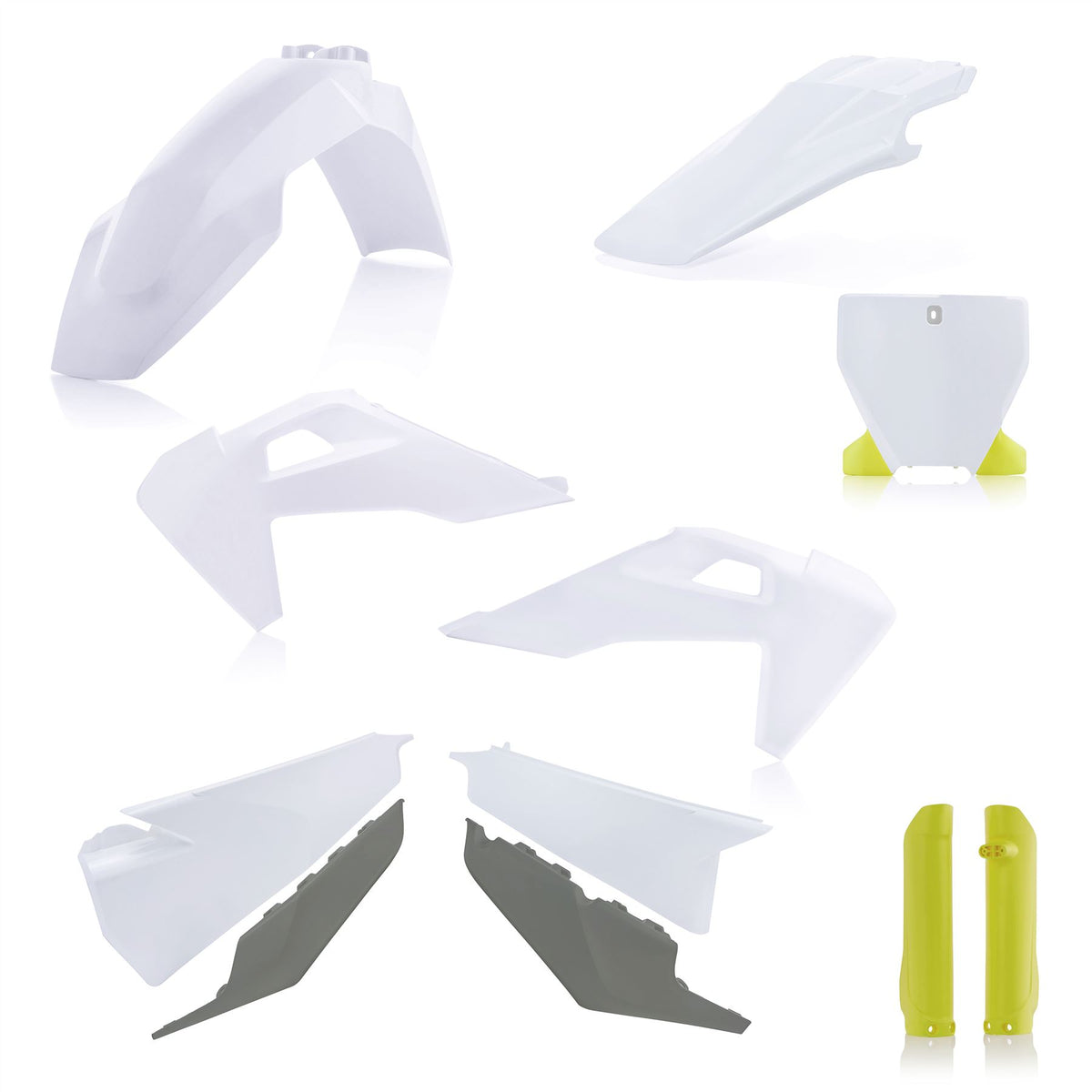 Acerbis Plastic Kit White 2 For Husqvarna TC 125 2023-2024