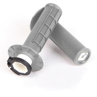 ODI Half Waffle MX Lock-On Grip Set Grey (Soft) For Husqvarna FE 450 2016-2025