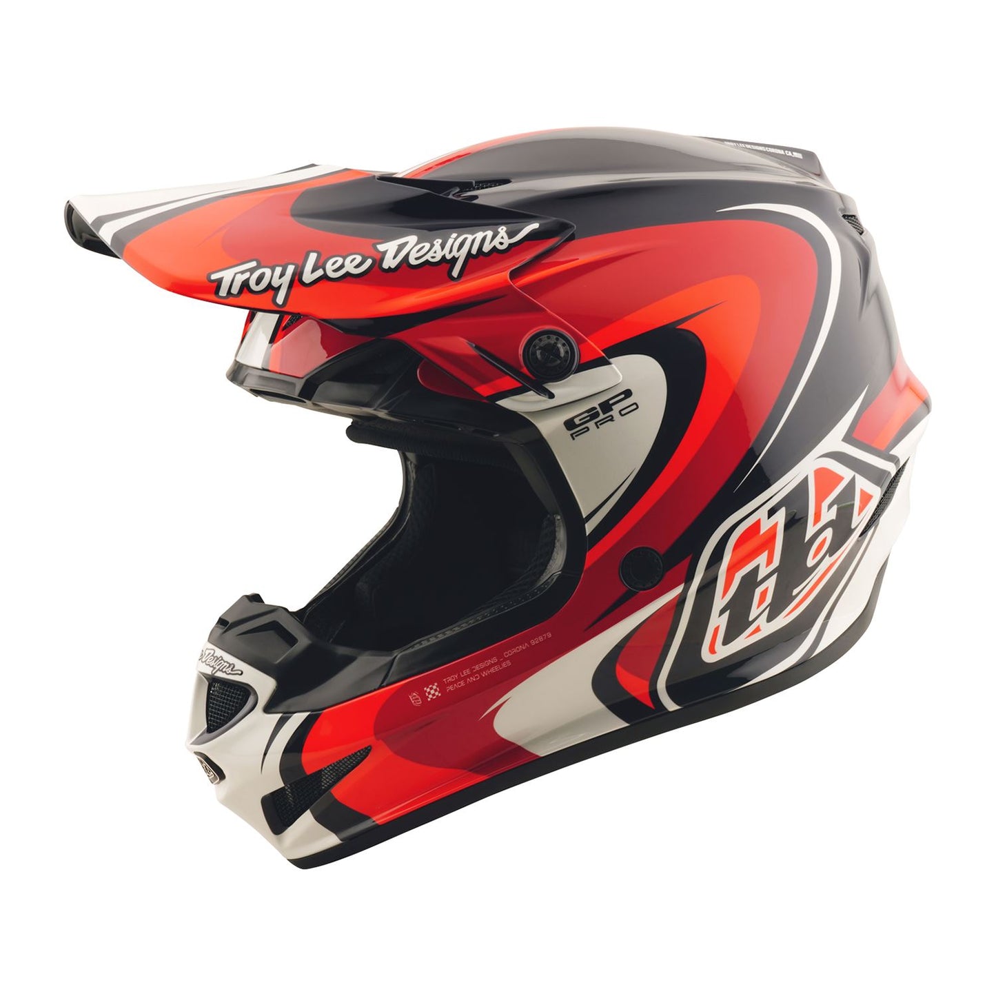 Troy Lee 2026 Motocross Helmet GP PRO Youth Crossover Black Red