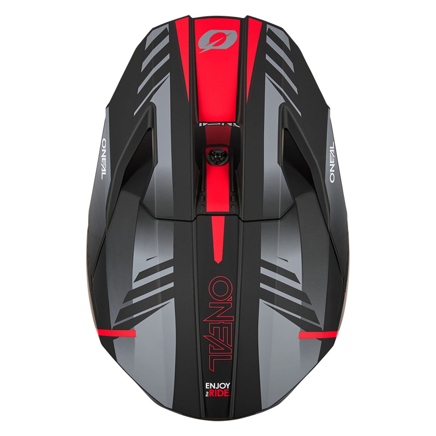 O'Neal 2026 3 SRS Haze Black Grey Red Helmet