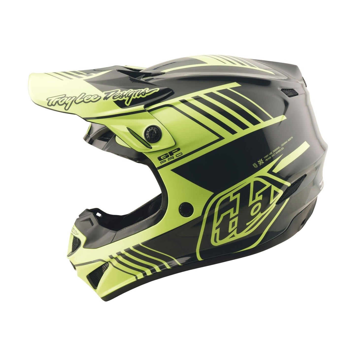 Troy Lee 2026 Motocross Helmet GP PRO Youth Segment Glo Yellow