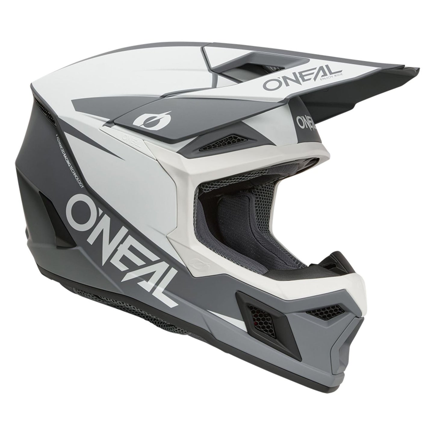 O'Neal 2026 3 SRS Solid White Black Helmet