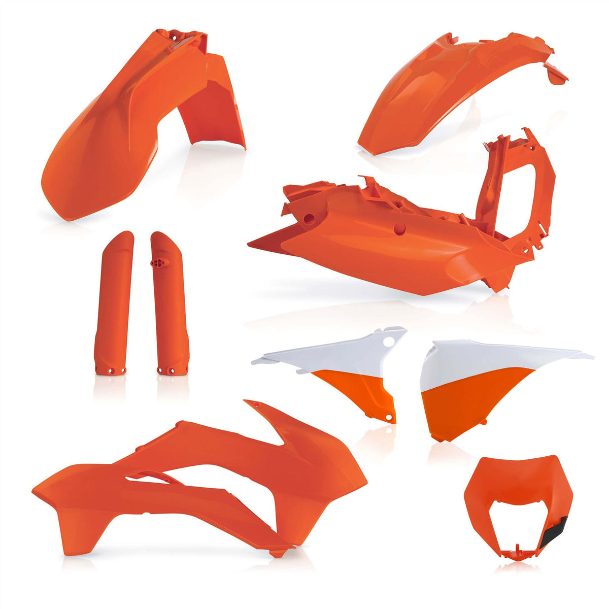Acerbis Full Plastic Kit Orange For KTM EXC 250 2016