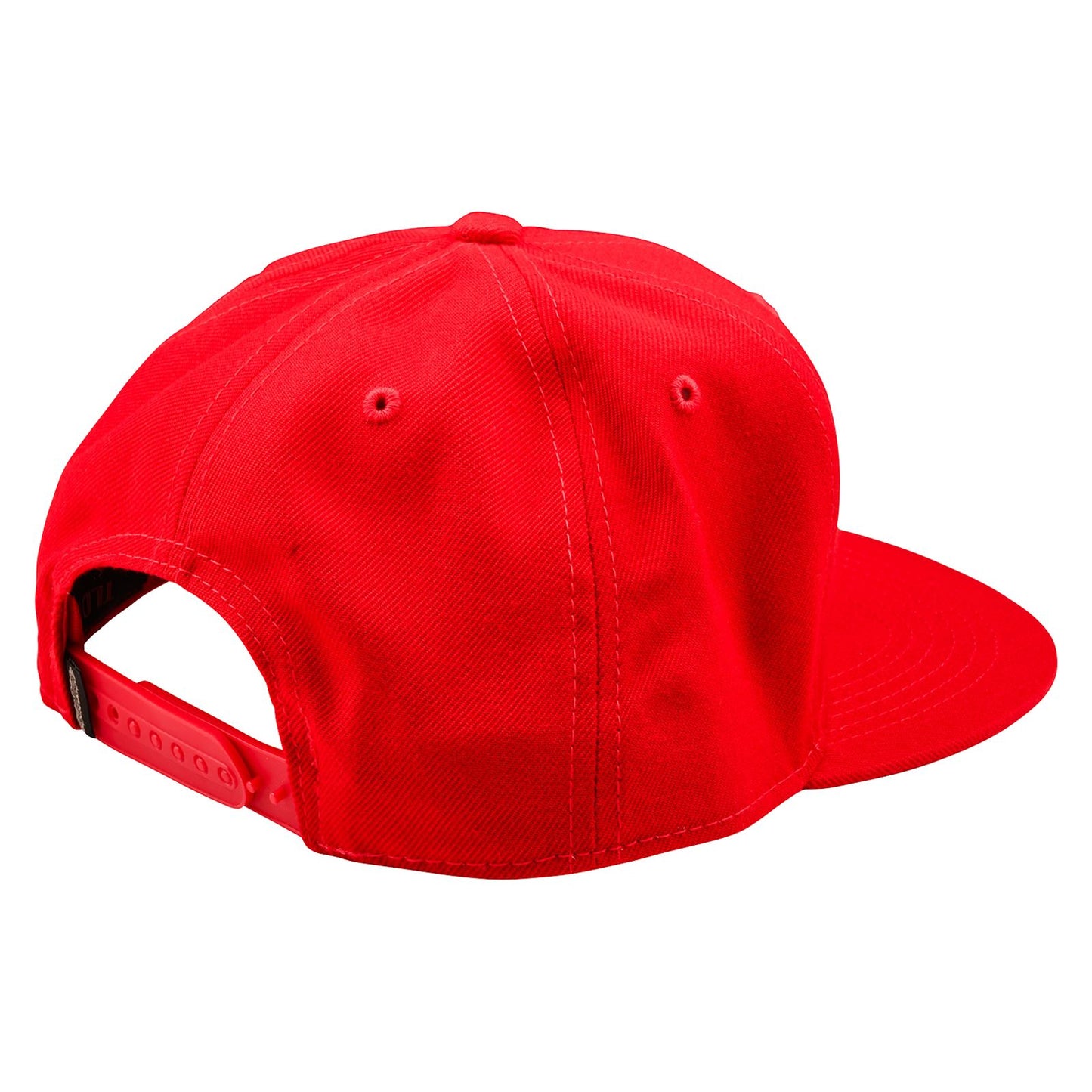 Troy Lee Designs Spring 2025 MX Badge Flat Bill Snapback Cap Team Red