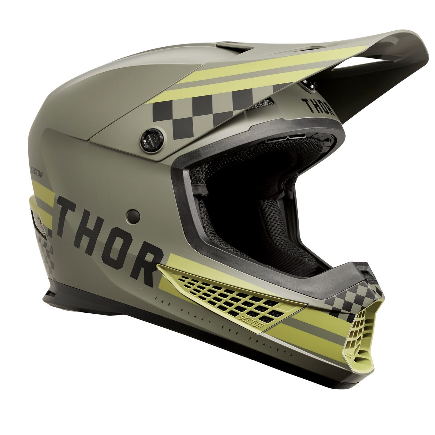 Thor 2025 Motocross Helmet Sector 2 Combat Army Green