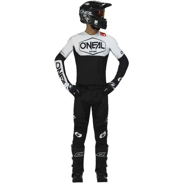 O'Neal 2024 Motocross Combo Kit Mayhem Hexx Youth Black White