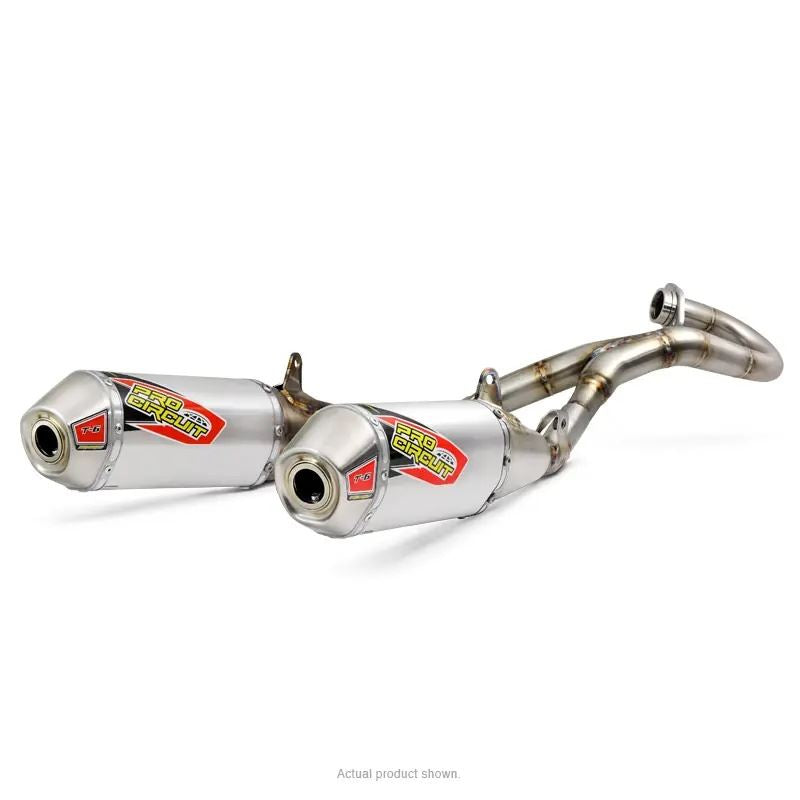 Pro Circuit T-6 Stainless Dual Exhaust System  For Honda CRF 450R 2019-2020