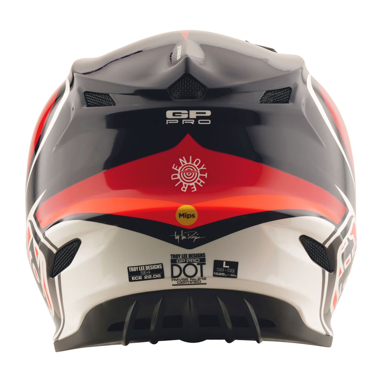 Troy Lee 2026 Motocross Helmet GP PRO Youth Crossover Black Red