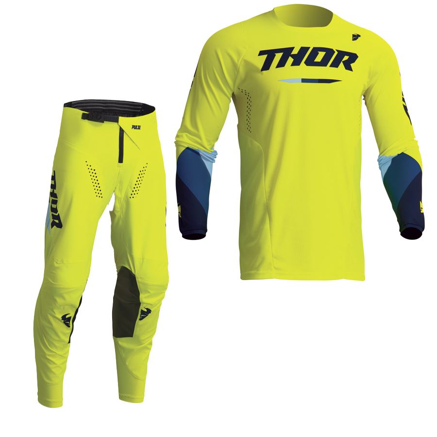 Thor 2024 Youth Pulse Tactic Yellow Motocross Combo Kit