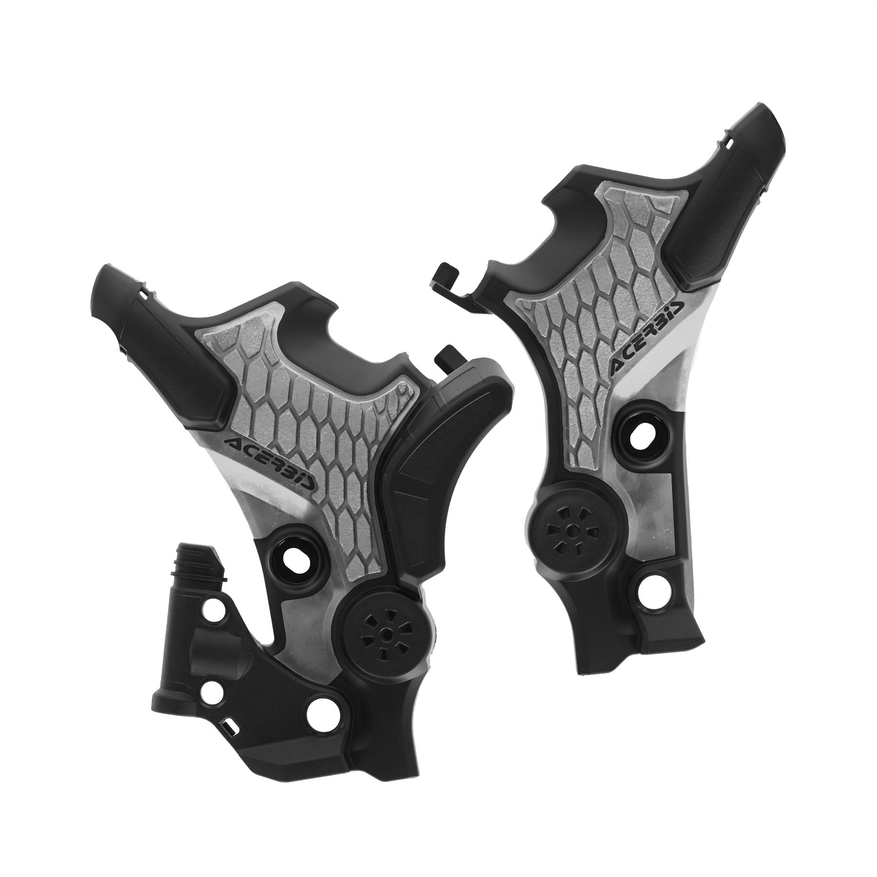 Acerbis X-Grip Frame Protector Guards Black Grey For Honda TRANSALP XL750 2023-2024