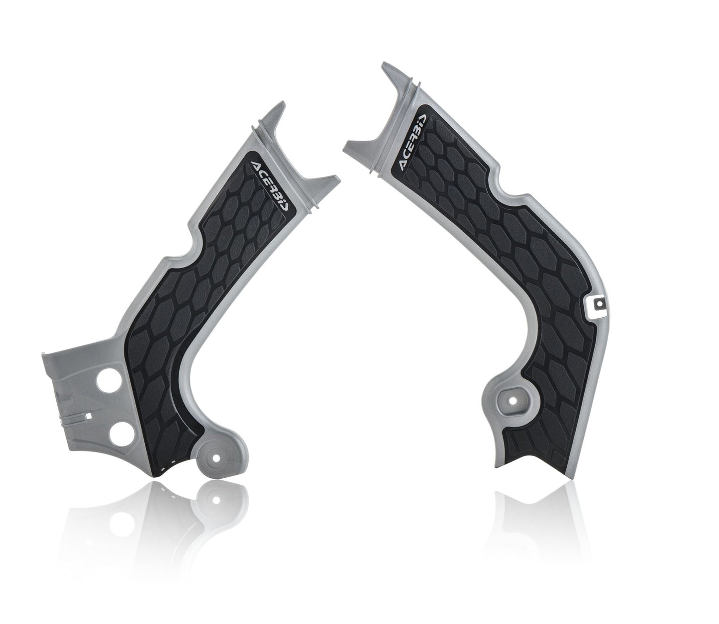 Acerbis X-Grip Frame Protector Guards Silver For Honda CRF 250 R 2018-2019
