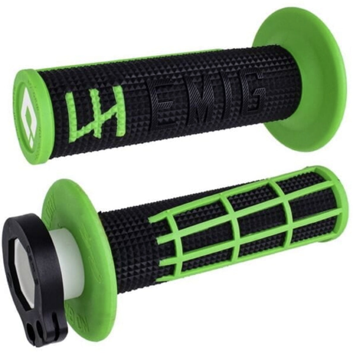 ODI EMIG 2.0 Lock On Grip Black Green For Beta RX 450 2024-2025
